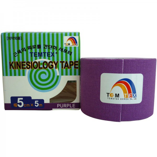 Temtex Kinesiology Tape Farbe lila (5cm x 5m)