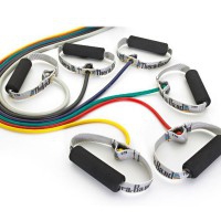 Thera - Band Tubing: Latexschläuche mit gepolsterten Griffen (Länge 1,4 Meter) Thera - Band Tubing: Latexschläuche mit gepolsterten Griffen (Länge 1,4 Meter)