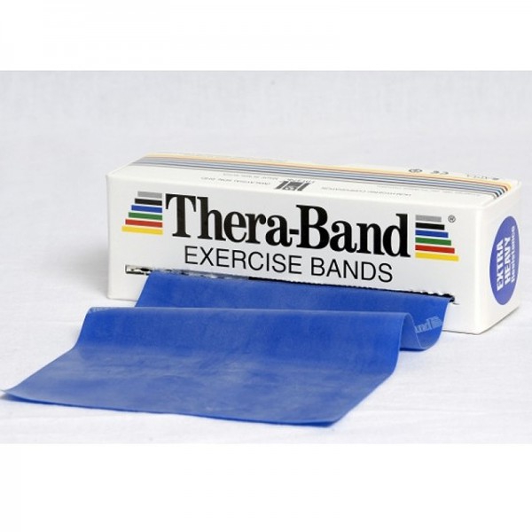 Thera Band 5,5 Meter: Latexbänder mit extra starkem Widerstand - Blaue Farbe