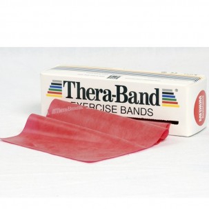 Thera Band 5,5 Meter: Mittelstarke Latexbänder - Rote Farbe