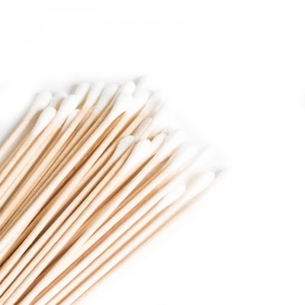 Steriler Holztupfer mit Watte (100 Stück) Steriler Holztupfer mit Watte (100 Stück)