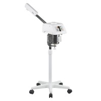 Clear Ozone Facial Steamer: Mit drehbarem Kopf, einstellbarer Höhe und stabiler Basis mit Rädern (0,9 Liter Fassungsvermögen) Clear Ozone Facial Steamer: Mit drehbarem Kopf, einstellbarer Höhe und stabiler Basis mit Rädern (0,9 Liter Fassungsvermögen)