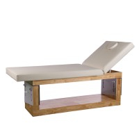 SPA Occi Wooden Bed Festbett: Mit zwei Teilen, natürlicher Holzstruktur und verstellbarer Neigung SPA Occi Wooden Bed Festbett: Mit zwei Teilen, natürlicher Holzstruktur und verstellbarer Neigung