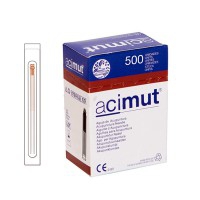 Akupunkturnadel - Kupfergriff mit Kopf und Führung + fünf Nadeln (Azimuth) Akupunkturnadel - Kupfergriff mit Kopf und Führung + fünf Nadeln (Azimuth)