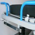 Pegaso Zweisäulen-Nottragewagen: Ergonomisch, funktional und leicht zu reinigen - Komponenten: Schiene am Ende der Rückenlehne zum Anbringen von Zubehör - 