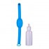 Nachfüllbares hydroalkoholisches Gelarmband mit Geschenkflasche (verschiedene Farben erhältlich) - Farbe: Blau - 