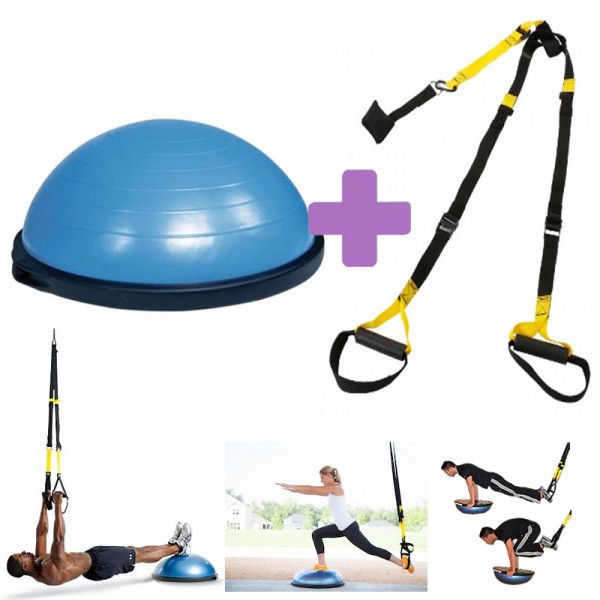 GET IN SHAPE SPARPAKET: Bosu Ball Kinefis + Kinefis Suspension Kit TRX Typ: Führen Sie funktionelles Training durch, wo immer Sie möchten GET IN SHAPE SPARPAKET: Bosu Ball Kinefis + Kinefis Suspension Kit TRX Typ: Führen Sie funktionelles Training durch, wo immer Sie möchten