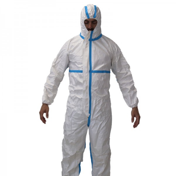 Einweg-Overall mit CE 2163-Zertifikat: Atmungsaktives Material, Frontverschluss und elastische Bündchen, Kapuze und Knöchel. Einweg-Overall mit CE 2163-Zertifikat: Atmungsaktives Material, Frontverschluss und elastische Bündchen, Kapuze und Knöchel.