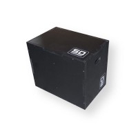 Kinefis plyometrische Box aus schwarzem Holz: drei Größen (Höhe 40, 50 und 60 cm)