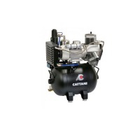 Kompressor Cattani AC 310. Entwickelt für dentale Fräsmaschinen mit Lufttrockner und ölfrei