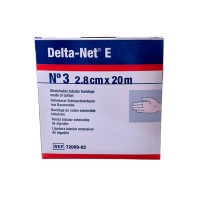 Delta-net E Nº3 Thick Fingers: dehnbarer Schlauchverband aus 100 % Baumwolle (2,8 cm x 20 Meter)