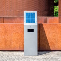 Automatischer Hydroalkoholspender: Solar, bis zu 22.000 Dosen + 20 Liter Flasche hydroalkoholisches Gel Kinefis als Geschenk