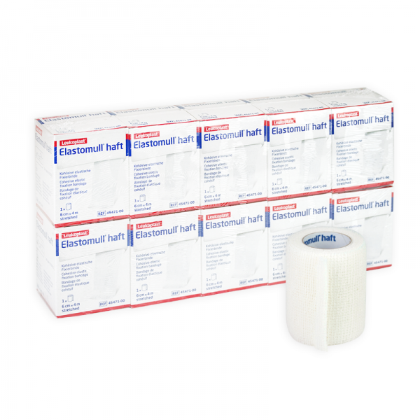 Elastomull Haft 6 cm x 4 m: Kohäsive elastische Mullbinde Elastomull Haft 6 cm x 4 m: Kohäsive elastische Mullbinde