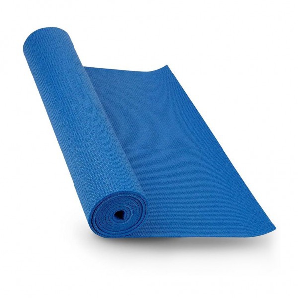 PVC-Matte: Ideal zum Üben von Yoga und Pilates zu Hause, 183 x 61 x 1 cm (blau)