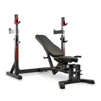 BH Fitness Olympic Rack Multi-Position Bench: Entwickelt, um Vielseitigkeit beim Krafttraining in einer semiprofessionellen Umgebung zu bieten BH Fitness Olympic Rack Multi-Position Bench: Entwickelt, um Vielseitigkeit beim Krafttraining in einer semiprofessionellen Umgebung zu bieten