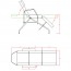 Ästhetische Sesseltrage Mylo: Feste Struktur mit drei Körpern, verstellbarer Rückenlehnenneigung und Fußstütze und hochwertigen Oberflächen