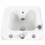 Hydromassage-Badewanne für die Füße: Mit verstellbarem Wasserstrahl, LED-Beleuchtung und Rädern zum Bewegen