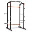 Power Cage mit BH Fitness-Umlenkrolle: Beinstütze, hohe und niedrige Umlenkrolle und Scheibenaufbewahrungshalter Power Cage mit BH Fitness-Umlenkrolle: Beinstütze, hohe und niedrige Umlenkrolle und Scheibenaufbewahrungshalter