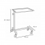 Mayo-Wagen aus Edelstahl mit effizientem und einstellbarem Hebesystem. Stützstange und Tablett mit vollständig abnehmbaren erhöhten Kanten Mayo-Wagen aus Edelstahl mit effizientem und einstellbarem Hebesystem. Stützstange und Tablett mit vollständig abnehmbaren erhöhten Kanten