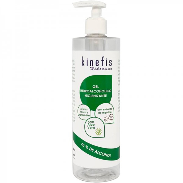 Kinefis Hidramax duftendes, desinfizierendes hydroalkoholisches Gel mit Aloe Vera und Baumwollextrakt, 500 ml Kinefis Hidramax duftendes, desinfizierendes hydroalkoholisches Gel mit Aloe Vera und Baumwollextrakt, 500 ml