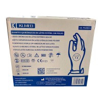 Sterile puderfreie Latex-OP-Handschuhe (Karton mit 50 Paar) Sterile puderfreie Latex-OP-Handschuhe (Karton mit 50 Paar)