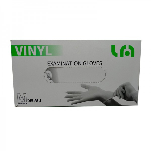 Natur Vinyl-Handschuhe Kinefis Pulver (100 Einheiten)