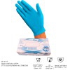 Nitril- und Polyvinylhandschuhe ohne Puder ProteHo Vitrile Flex Farbe blau mit 374-5-Zertifizierung (Karton mit 100 Stück)