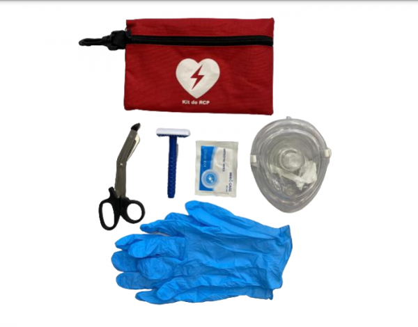Rotes CPR-Kit (Herz-Lungen-Wiederbelebung)