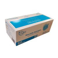OP-Masken mit hohem Risiko 3 Schichten Typ IIR (Hygienezertifizierung). Box 50 Einheiten OP-Masken mit hohem Risiko 3 Schichten Typ IIR (Hygienezertifizierung). Box 50 Einheiten