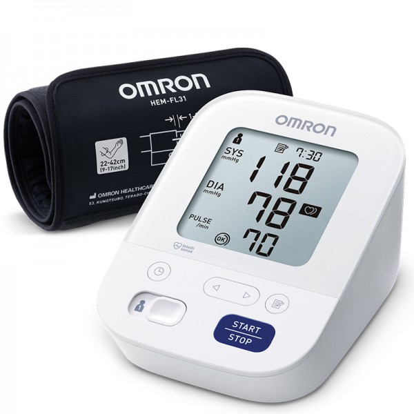 Automatisches Oberarm-Blutdruckmessgerät Omron M3 Comfort: Schnellere Ergebnisse und klinisch validierte Genauigkeit