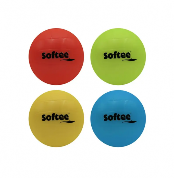 Glatter, weichfarbiger Mehrzweckball von 14 cm in verschiedenen Farben