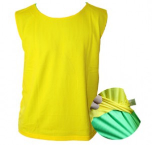 Reversibler Brustschutz grün-gelb