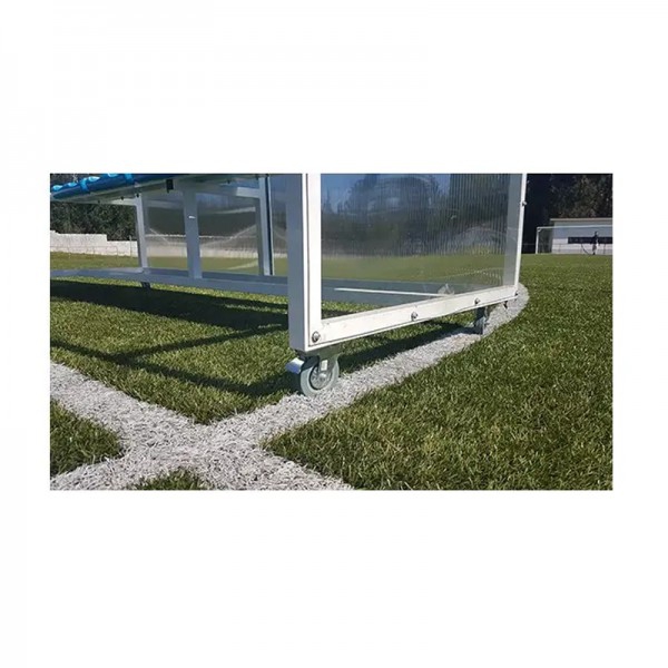 Satz mit vier Rädern zum Umsetzen der Ersatzbank Satz mit vier Rädern zum Umsetzen der Ersatzbank