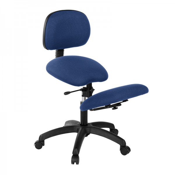 Ergonomischer Stuhl mit Kniepolster: Mit schwarzem Untergestell, Rückenlehne und verstellbar (verschiedene Farben erhältlich) Ergonomischer Stuhl mit Kniepolster: Mit schwarzem Untergestell, Rückenlehne und verstellbar (verschiedene Farben erhältlich)