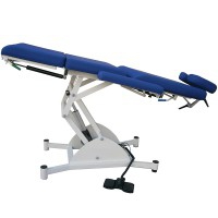 HNO-Stuhl - Augenarzt Milano: Robuste Struktur, elektrische Höhenverstellung, klappbare Rückenlehne und Beinstütze (hydropneumatisch oder motorisiert)