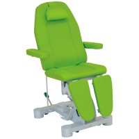 Podologie-Stuhl: elektrische Höhenverstellung, elektrische Sitzneigung, gasverstellbare Rückenlehne und Fußstütze (Farben erhältlich)