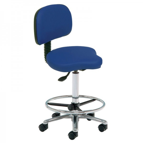 Hoher Fahrradhocker Kinefis Elite mit Rückenlehne: Höhe 59 - 84 cm, Gasfeder und Fußring (verschiedene Farben erhältlich) Hoher Fahrradhocker Kinefis Elite mit Rückenlehne: Höhe 59 - 84 cm, Gasfeder und Fußring (verschiedene Farben erhältlich)