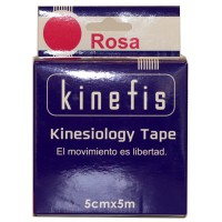 Neuromuskuläre Bandage - Kinefis Kinesiology Tape Rosa 5 cm x 5 Meter Neuromuskuläre Bandage - Kinefis Kinesiology Tape Rosa 5 cm x 5 Meter