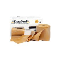 Thera Band 45,7 Meter: Olympic Strong Latex Tapes mit maximaler Beständigkeit - Goldfarbe
