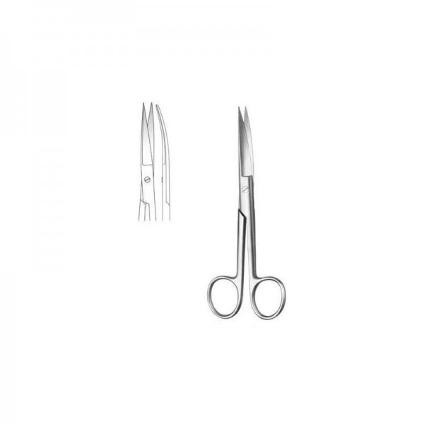 Gebogene chirurgische Schere, spitz/spitz, 9 Zentimeter (Solange der Vorrat reicht)