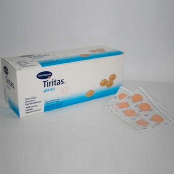 Runde Plastikpflaster, 100 Einheiten Runde Plastikpflaster, 100 Einheiten