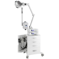 Multifunktionsturm mit fünffacher Vergrößerungslupe und Kpsule-Verdampfer: Vier Schubladen und zwei Seitentüren Multifunktionsturm mit fünffacher Vergrößerungslupe und Kpsule-Verdampfer: Vier Schubladen und zwei Seitentüren