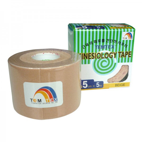 Temtex Kinesiology Tape Farbe Beige (5cm X 5m) Temtex Kinesiology Tape Farbe Beige (5cm X 5m)