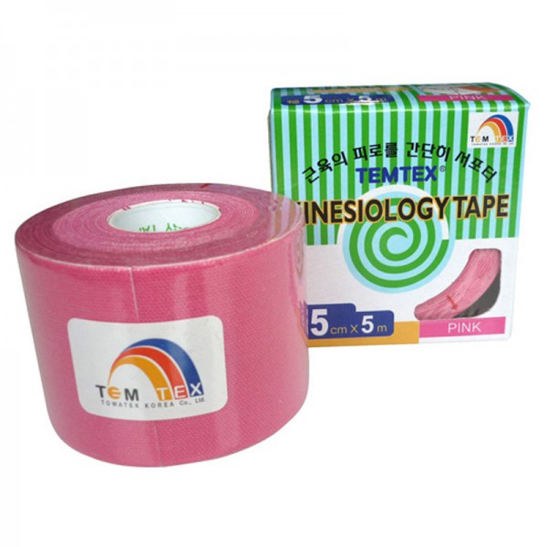 Temtex Kinesiology Tape Farbe Rosa (5cm X 5m)