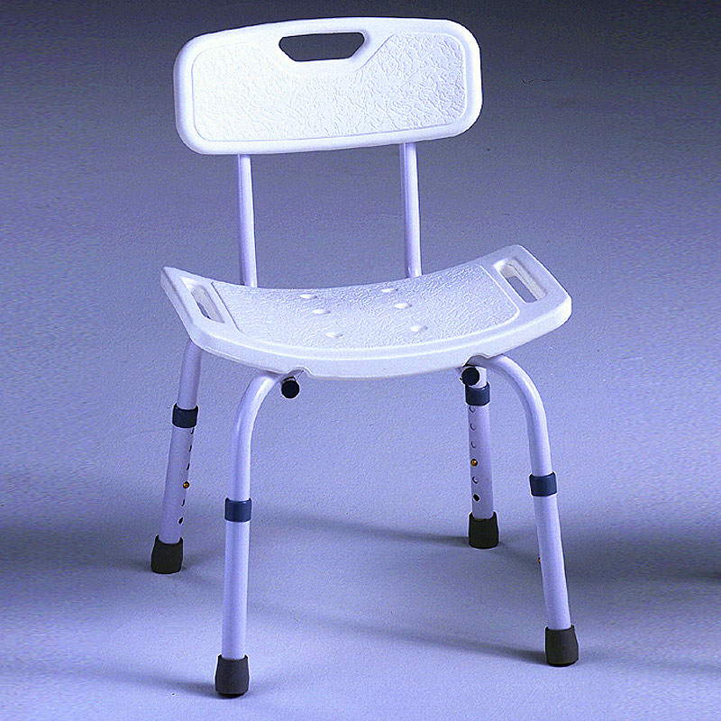Höhenverstellbarer badezimmerhocker mit rückenlehne - Hocker, stühle